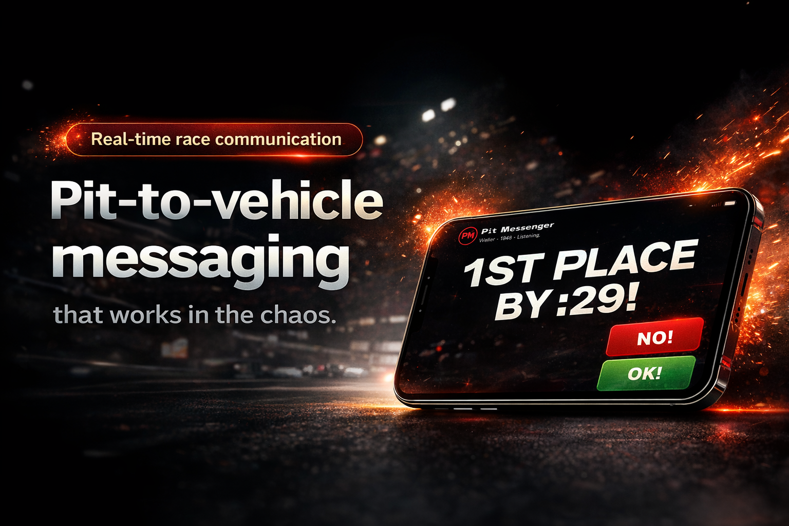 Pit Messenger hero graphic